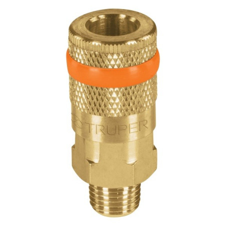  Acoples Rapido de Laton Macho, Cuerda 1/4 NPT, COPLE-MA-1/4 19085 Truper 9.40678 Acoples Rapido de Laton Macho, Cuerda 1/4 NPT,