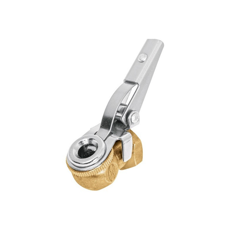  Cabeza Infladora de Llantas con Clip Hembra, Click para fijar valvula al Pivote, 1/4 NPT, BOCH 19026 Truper 9.40678 Cabeza Infl