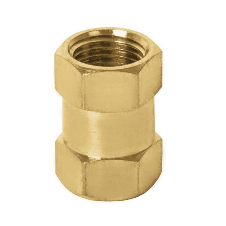  Acople Tipo FF Hembra a Hembra de Laton, Cuerda 1/4 NPT, COPLE 19025 Truper 3.220339 Acople Tipo FF Hembra a Hembra de Laton, C