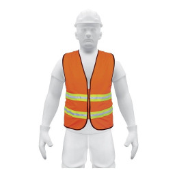 Chaleco de Seguridad Unitalla Naranja Cintas Dobles 3/4" con cierre Alta Visibilidad, CHS-600N 13473 Truper 8.220339 Chaleco de