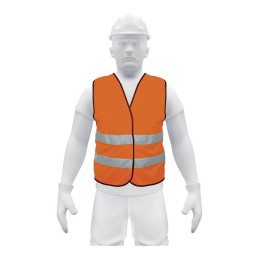  Chaleco de Seguridad Unitalla Naranja Cintas 2" con cierre Alta Visibilidad, CHS-500N 13426 Truper 7.711864 Chaleco de Segurida