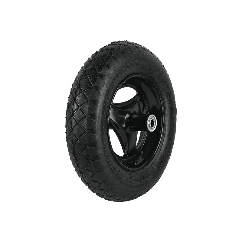  Llanta completa Neumatica Reforzada 16 x 3 Pulgadas, Rodamientos Alta durabilidad, RN-P 25006 Truper 44.915254 Llanta completa 