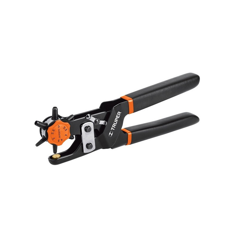  Alicate Sacabocado 9", Perforacion lona plastico carton 2 2.5 3 3.5 4 4.5mm, PSA-9 17340 Truper 33.050847 Alicate Sacabocado 9"