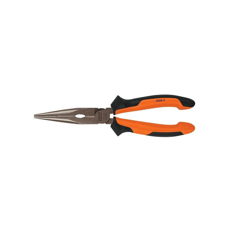  Alicate de punta y corte Electricista aislado 6" 1000v Comfort Grip acero al cromo vanadio, T203-6x 17334 Truper 17.79661 Alica