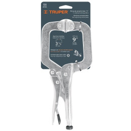  Alicate de Presion 9" Tipo C Mordaza Autoajustable, en acero al carbono, PPC-9R 17414 Truper 32.20339 Alicate de Presion 9" Tip