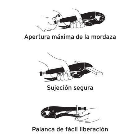  Alicate de Presion 5" Mordaza curvo de Cromo molibdeno, PPT-5C 17420 Truper 14.152542 Alicate de Presion 5" Mordaza curvo de Cr