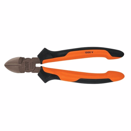 Alicate de corte diagonal 7" 1000v Electricista aislado Comfort Grip acero al cromo vanadio, T202-7X 12349 Truper Truper-Alicate