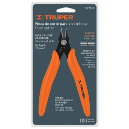  Alicate de corte diagonal 5" en acero al carbono para electronica , T275-5 17314 Truper 9.830508 Alicate de corte diagonal 5" e