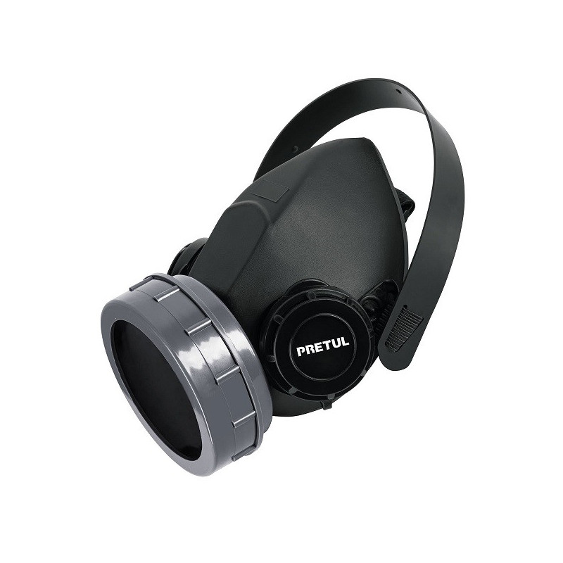  Respirador 1 Filtro Sin Cartuchos incluye Valvula de Exhalacion, Bandas Elasticas Ajustable, RES-1-P 23390 Pretul 19.491525 Res