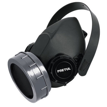  Respirador 1 Filtro Sin Cartuchos incluye Valvula de Exhalacion, Bandas Elasticas Ajustable, RES-1-P 23390 Pretul 19.491525 Res