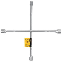  Llave de Rueda Auto en cruz Galvanizada 18" 17mm, 3/4",13/16",7/8", LLCR-18P 21801 Pretul 25.423729 Llave de Rueda Auto en cruz