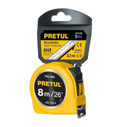  Wincha Flexometro Amarillo 8 Metros, carcasa ABS, PRO-8MEB 21603 Pretul 11.186441 Wincha Flexometro Amarillo 8 Metros, carcasa 