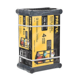  Estantes Plastico uso Pesado, 4 Repisas Ventiladas, Soporta 27kg por Repisa 108kg por Estante, EST-4P 25075 Pretul 44.915254 Es