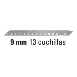  Cutter 5" 9mm Plastico Navaja de Acero, CUT-5PB 22403 Pretul 1.016949 Cutter Plastico Largo 5" Ancho 9mm, Navaja de Acero, CUT-