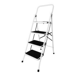  Escaleras  Tubulares 4 Peldaños Plegables T3 Max2.4m P7.9kg Acero, Pretul 24122 144.067797 Escalera 4 Peldaños Plegables con Pl