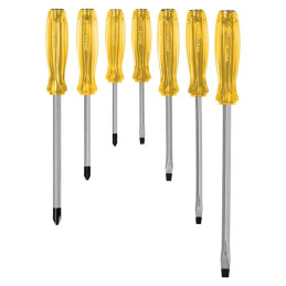  Juego Desarmadores 7 Pza de Golpe Punta Magnetizadas, Mango PVC, J-DIMP-7 21378 Pretul 22.033898 Juego Desarmadores 4 Pza 3/16 
