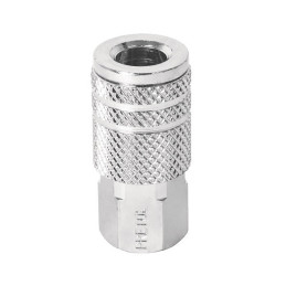  Acople rapido de acero Cromado hembra, Cuerda 1/4 NPT, COPLE-HEM-1/4P 27028 Pretul 6.271186 Acople rapido de acero Cromado hemb