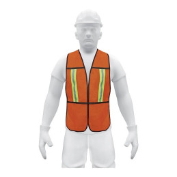  Chaleco de Seguridad Unitalla Naranja Cintas Dobles 3/4" Alta Visibilidad, CHS-200N 21025 Pretul 5.423729 Chaleco de Seguridad 