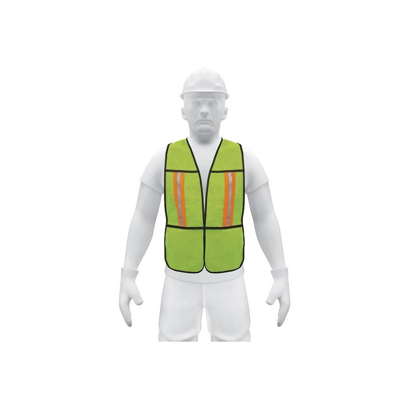  Chaleco de Seguridad Unitalla Verde Cintas Dobles 3/4" Alta Visibilidad, CHS-200V 21026 Pretul 5.423729 Chaleco de Seguridad Un