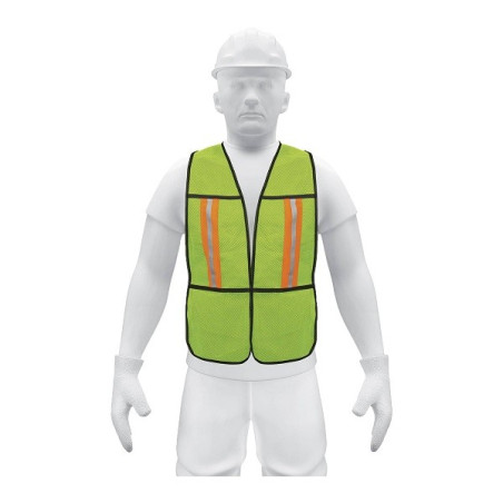  Chaleco de Seguridad Unitalla Verde Cintas Dobles 3/4" Alta Visibilidad, CHS-200V 21026 Pretul 5.423729 Chaleco de Seguridad Un