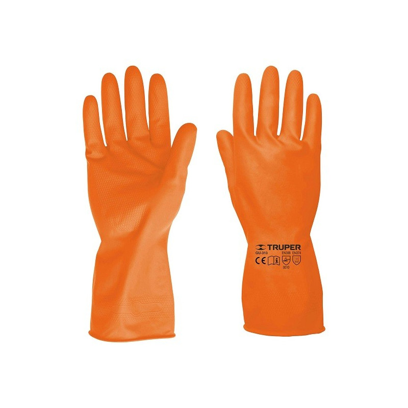  Guantes de Latex Talla M puño largo, para limpieza, GU-LIM-M 14262 Trupes 4.152542 Guantes de Latex Talla M puño largo, para li