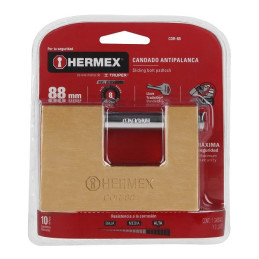  Candados Antipalanca 88mm S8 2Llaves Hermex 43358 62.711864 Candado Antipalanca 88mm Seguridad 8, cierre de balin incluye 2 Lla