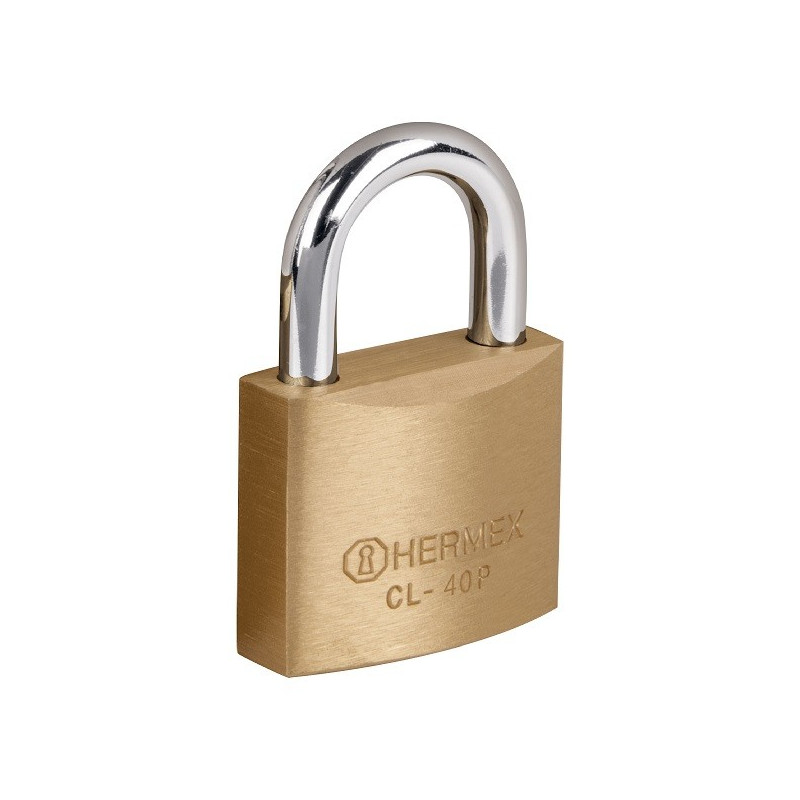  Candados 40mm S4 2llaves Hermex 23515 10.847458 Candado Pulido Basico 40mm Seguridad 4, Incluyen 2 llaves Tradicional, CL-40P 2