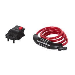  Cables de Seguridad de combinacion 8mm 1m, en acero con cubierta PVC, 4 Combinaciones, CB-8C 43924 Hermex 12.457627 Cable de Se