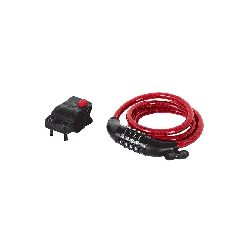  Cables de Seguridad de combinacion 10mm 1.20m, en acero con cubierta PVC, 4 Combinaciones, CB-10C 43925 Hermex 14.067797 Cable 
