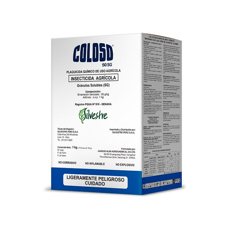  Coloso 1Kg, Emamectin Benzoato, Insecticida larvicida, accion por ingestion, Silvestre 156.779661 Coloso 1Kg, Emamectin Benzoat