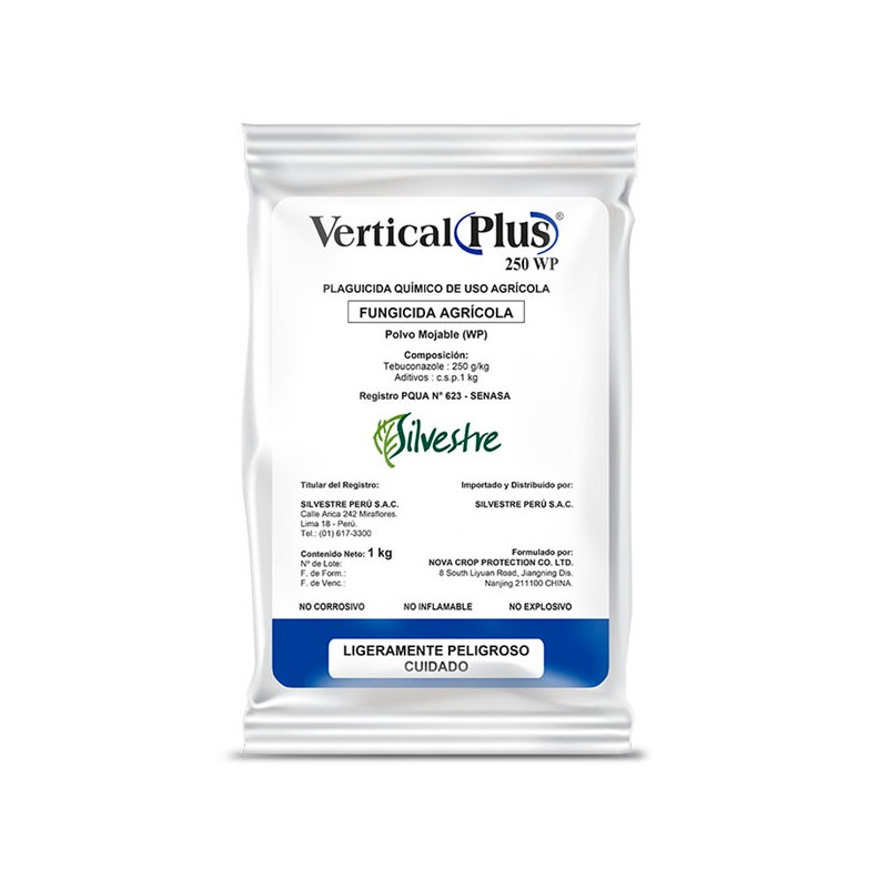  Vertical Plus 1Kg, Tebuconazole, Fungicida de amplio espectro, accion protectora y curativa, Silvestre 205.932203 Vertical Plus