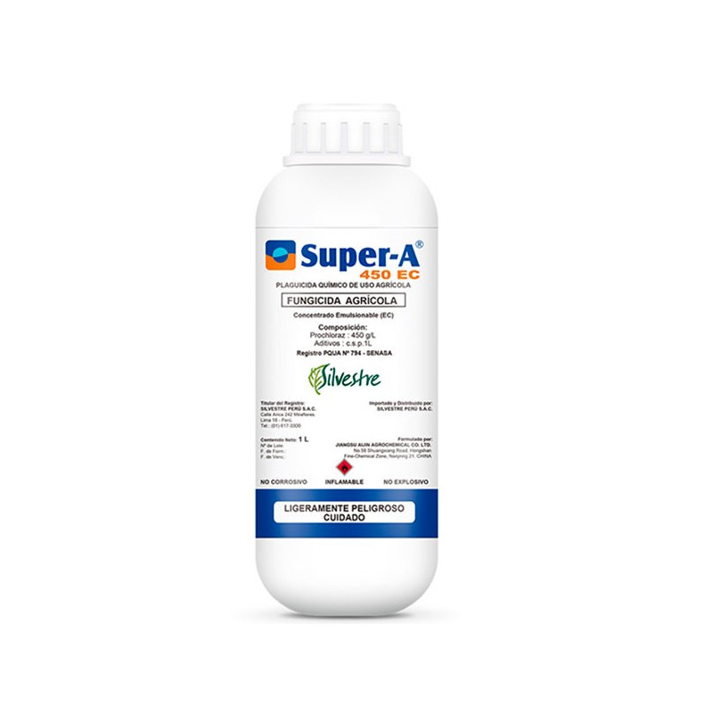  Super A 1L, Procloraz, Fungicida de contacto, accion translaminar, Silvestre 122.033898 Super A 1L, Procloraz, Fungicida de con