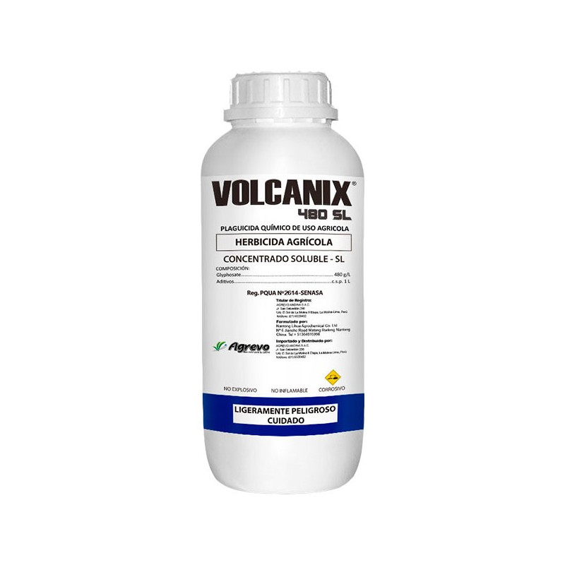  Volcanix 1L, Glifosato 48 SL , Agrevo 22.881356 Volcanix 1L, Glifosato 48 SL , Agrevo
VOLCANIX 480 SL es herbicida sistémico, n