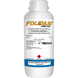  Folidan 250ml, Triadimenol 25 EC, Agrevo 44.915254 Folidan 250ml, Triadimenol 25 EC, Agrevo
Es un fungicida agrícola de activid