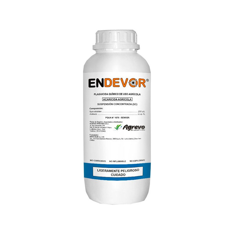  Endevor 250ml, Spirodiclofen 25 SC, Controla Acaros Arañas, Agrevo 38.983051 Endevor 250ml, Spirodiclofen 25 SC, Controla Acaro