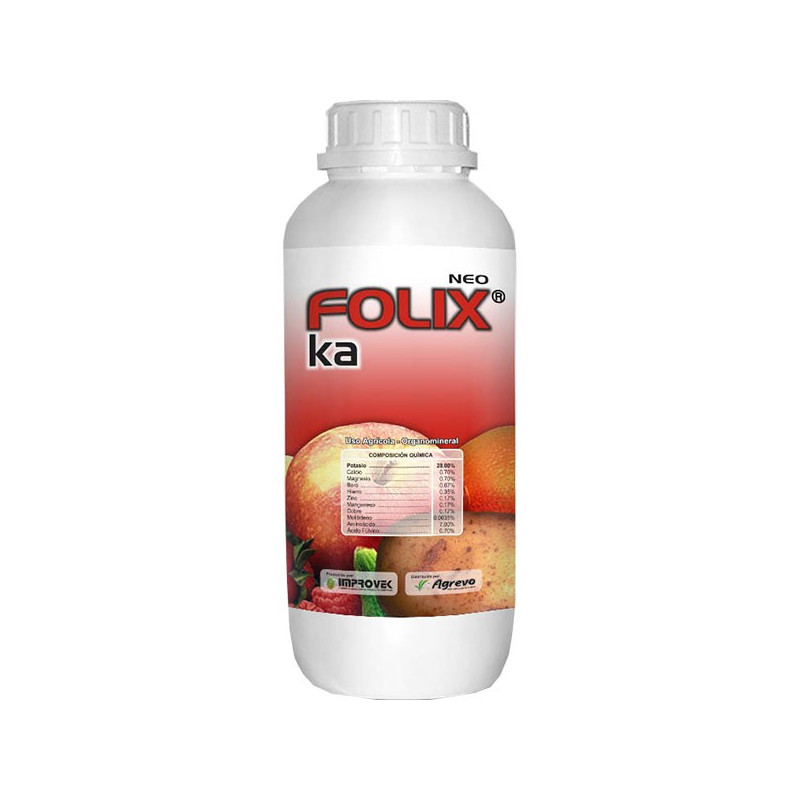 Folix Ka 20L, Potasio+Aminoácido, Nutrientes Complejos, Agrevo Agrevo-Folix Ka 20L, Potasio+Aminoácido, Nutrientes Complejos, Ag