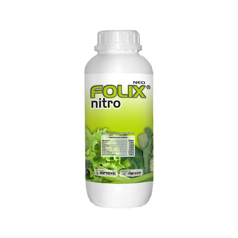  Folix Nitro 200L, Nitrogeno+Aminoacido, Nutrientes Complejos, Agrevo 3292.372881 Folix Nitro 200L, Nitrogeno+Aminoacido, Nutrie