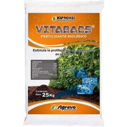  Vitabacs 25Kg, Algas Marinas+Bacillus Subtillis, Fertilizante Organico granular, Agrevo 171.186441 Vitabacs 25Kg, Algas Marinas