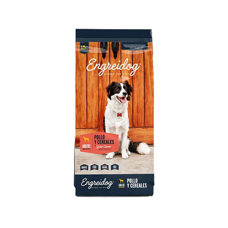  Engreidog Pollo y Cereales 15Kg, Alimento Caninos Adultos, Montana 161.864407 Engreidog Pollo y Cereales 15Kg, Alimento Caninos