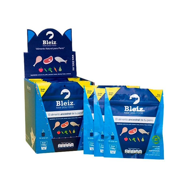  Bleiz Raw Dog Food 12 Sobres X 50gr, Alimento Deshidratado, Caninos, Montana 112.711864 Bleiz Raw Dog Food 12 Sobres X 50gr, Al