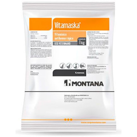 Vitamaska 1Kg, Vitamina A, Vitamina K, Antihemorrgico, Montana 122.881356 Vitamaska 1Kg, Vitamina A, Vitamina K, Antihemorrgico