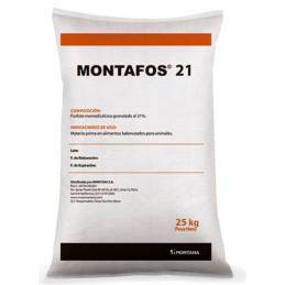  Montafos 21 25Kg, Fosfato Monodicalcico Alimenticio, Granulado Gris Oscuro, Montana 125.423729 Montafos 21 25Kg, Fosfato Monodi