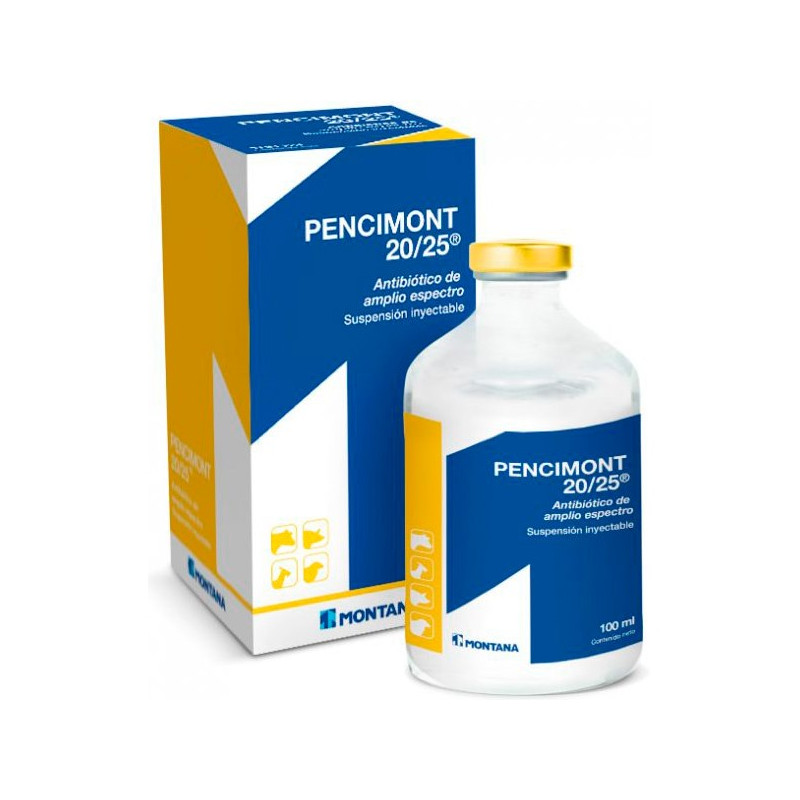  Pencimont 100ml, Penicilina G, Antibiotico Suspension Inyectable, Montana 46.610169 Pencimont 100ml, Penicilina G, Antibiotico 
