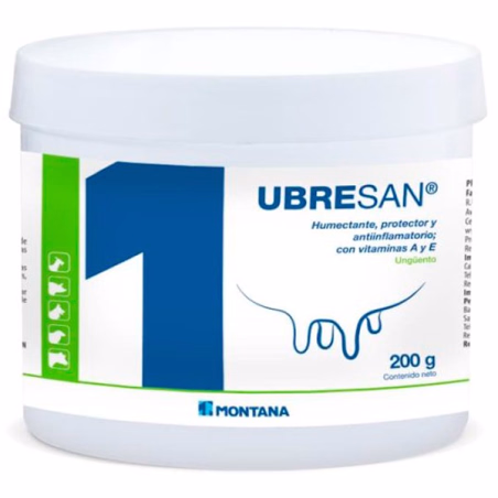 Ubresan Pote X 200gr, Ungüento Desifectante Humectante Protector Antiinflamatorio Vitamina A y E, Montana-Ubresan Pote X 200gr, 