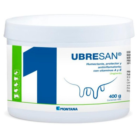  Ubresan Pote X 400gr, Ungüento Desifectante Humectante Protector Antiinflamatorio Vitamina A y E, 26.271186 Ubresan Pote X 400g