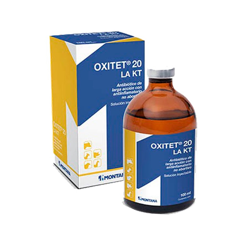  Oxitet 20 LA KT 100ml, Oxitetraciclina, Ketoprofeno, Antibiotico amplio espectro, Montana 34.745763 Oxitet 20 LA KT 100ml, Oxit