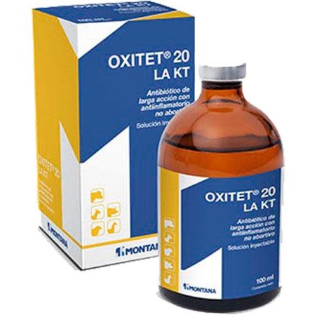  Oxitet 20 LA KT 100ml, Oxitetraciclina, Ketoprofeno, Antibiotico amplio espectro, Montana 34.745763 Oxitet 20 LA KT 100ml, Oxit