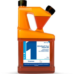  Escarlat Flu Pour On 1L, Eprinomectina, Flumetrina, Antiparasitario Interno y Externo, Solucion Topica, Montana 202.542373 Esca