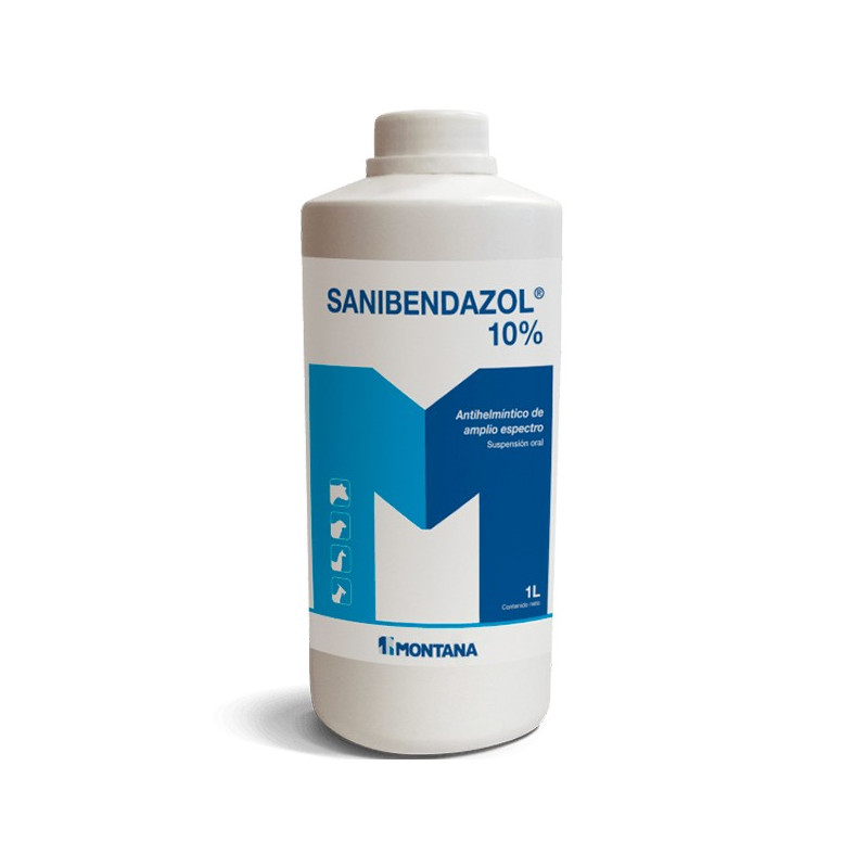  Sanibendazol 10% 1L, Albendazol, Antiparasitario Antihelmintico, Suspension Oral, Montana 104.237288 Sanibendazol 10% 1L, Alben