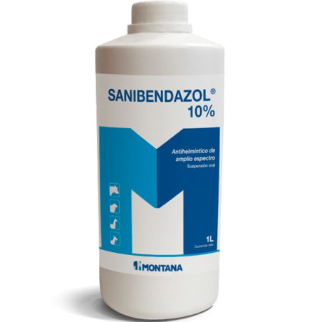  Sanibendazol 10% 1L, Albendazol, Antiparasitario Antihelmintico, Suspension Oral, Montana 104.237288 Sanibendazol 10% 1L, Alben